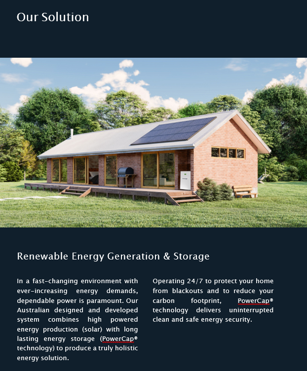 Solar Power Storage Systems