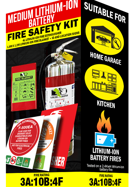 Medium Lithium-Ion Battery Fire Safety Kit FB9LF-500