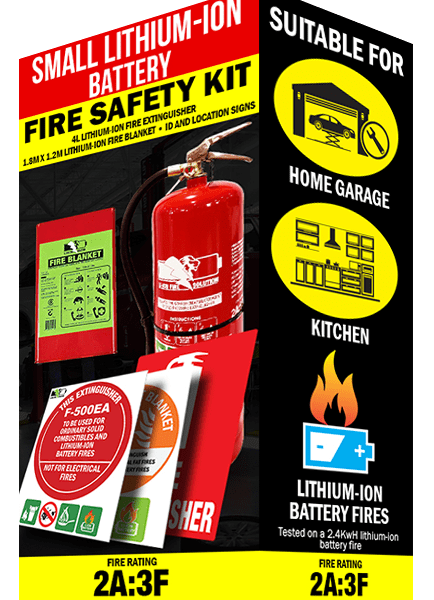 Small Lithium-Ion Battery Fire Safety Kit FB4LF-500